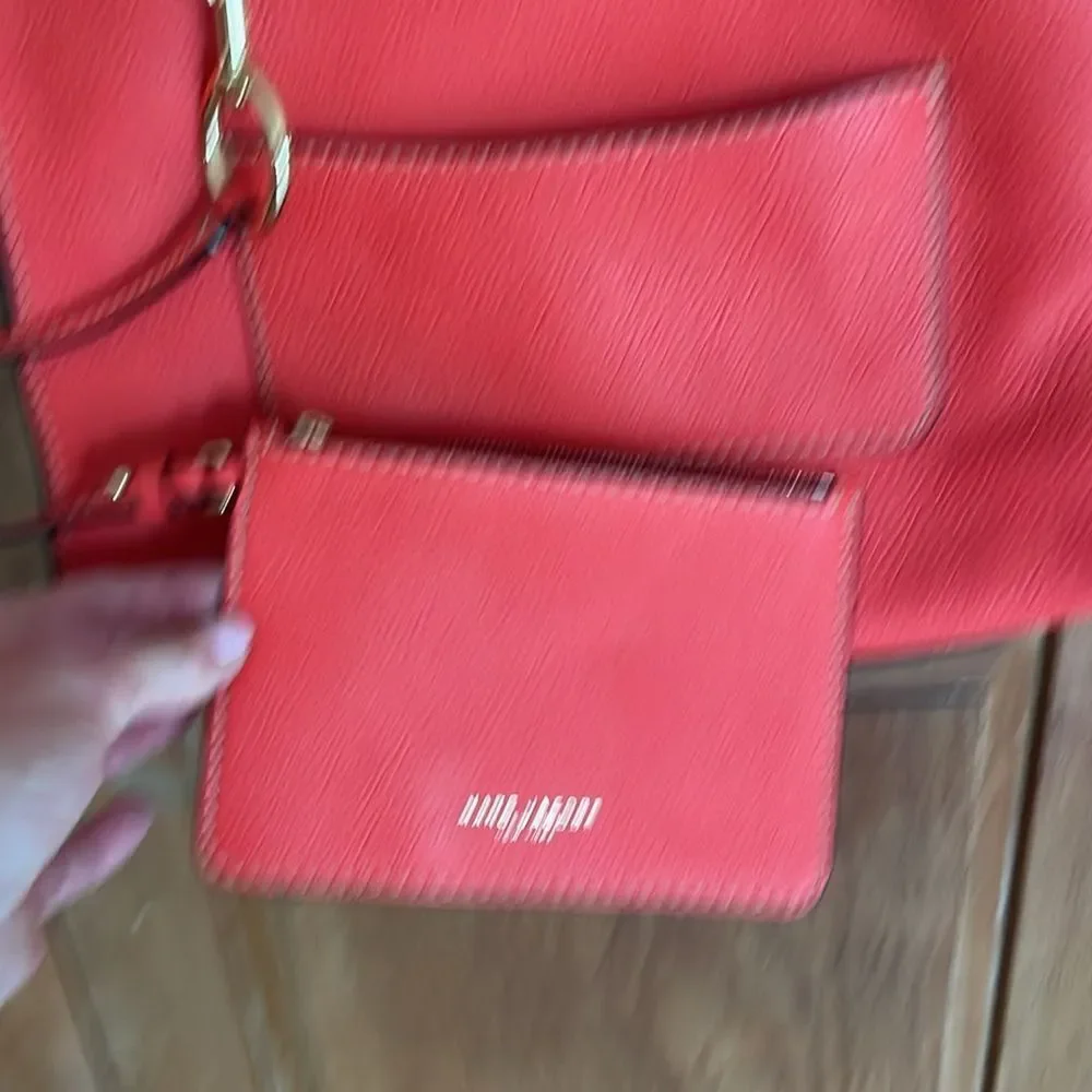 Marc Jacobs The Bold Grind East/West burnt orange leather pocket tote bag